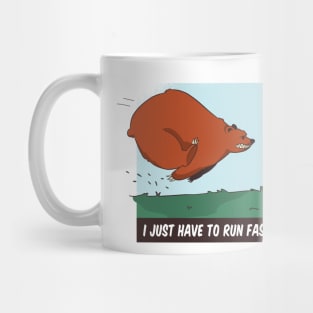 Chasing Bear Running Mug